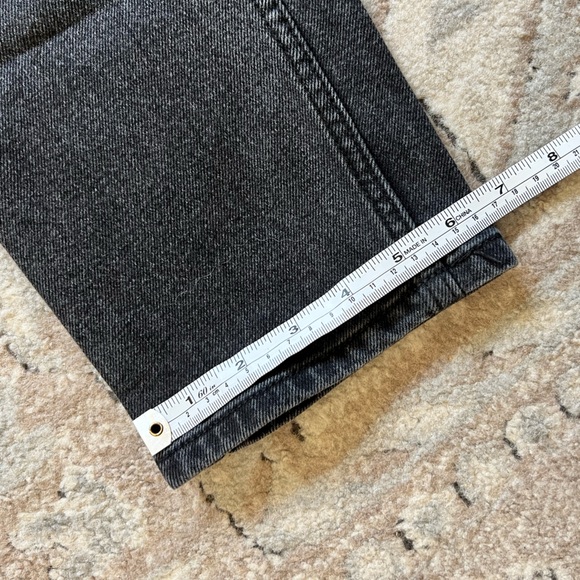Hidden Charcoal Gray Straight Cropped Jeans (Carly Jean Los Angeles) - Picture 5 of 6